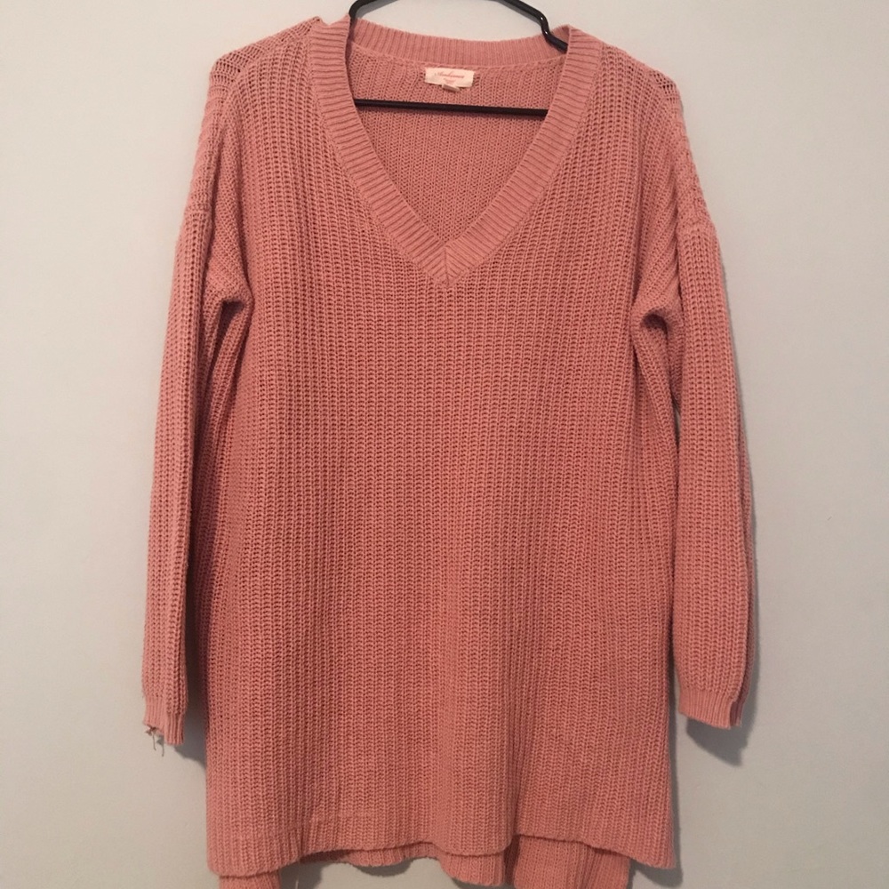 Blush pink oversized sweater